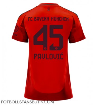 Bayern Munich Aleksandar Pavlovic #45 Replika Hemmatröja Damer 2024-25 Kortärmad